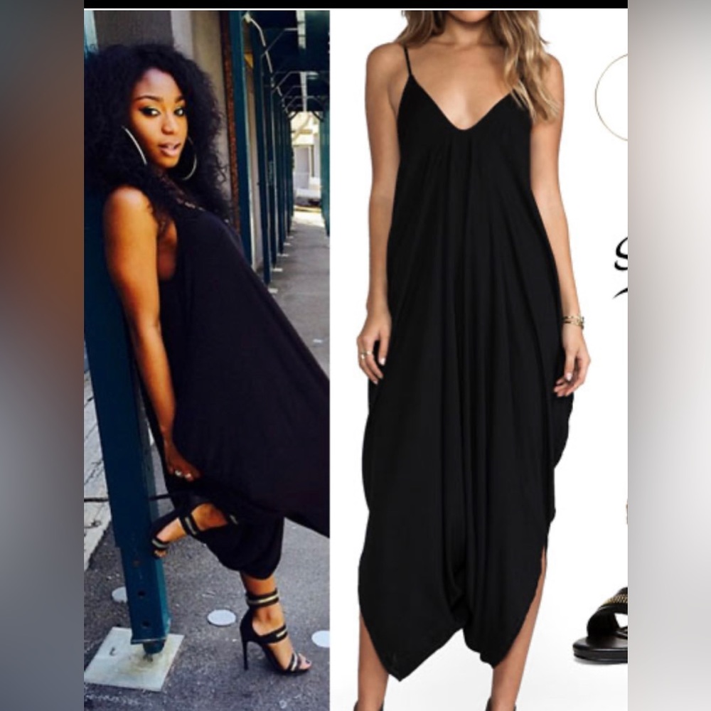 🖤 REVOLVE Indah Ivory All in One Jumpsuit in Black S/M